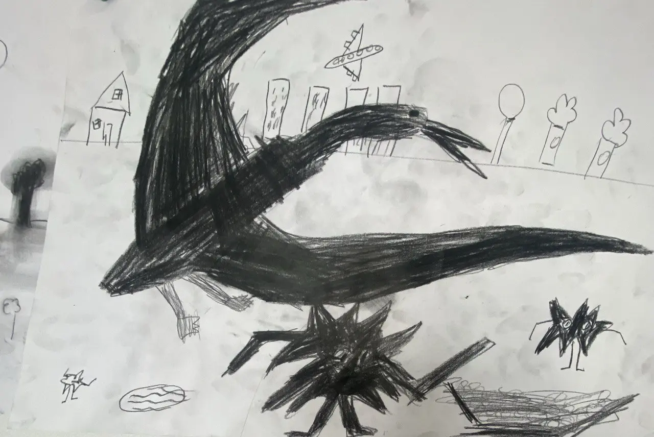 Рисование углём. Фото.7